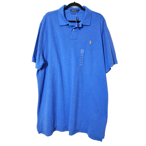 Polo Ralph Lauren Other - New! Ralph Lauren Polo Shirt Mens XXL 100% Cotton Short Sleeve Blue 2XL CLASSIC
